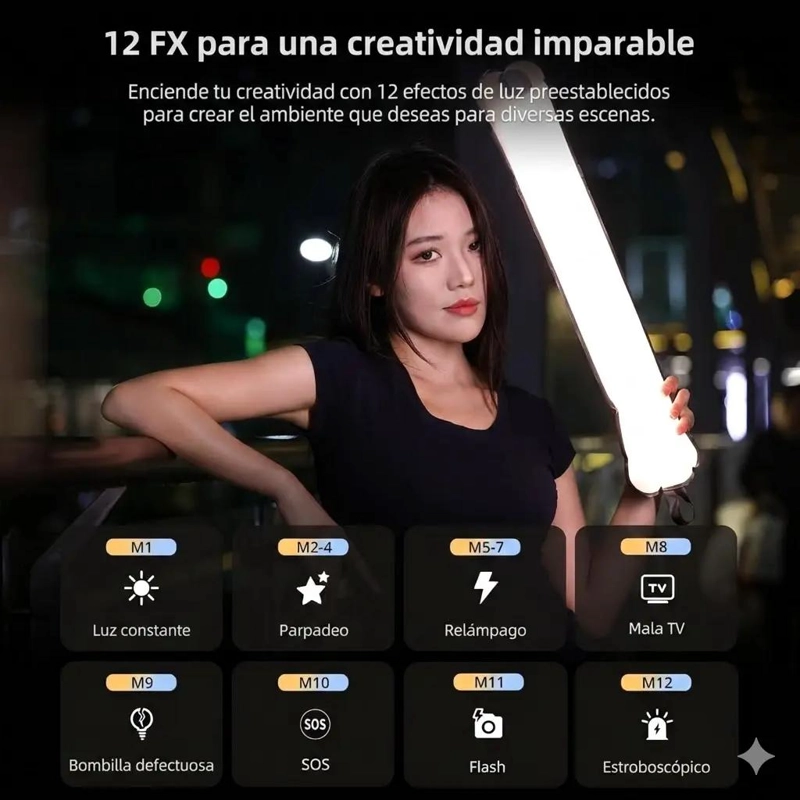 TUBO DE LUZ INFLABLE PORTATIL BICOLOR IDEAL PARA FOTOGRAFIA - 3