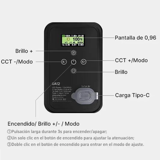 TUBO DE LUZ INFLABLE PORTATIL BICOLOR IDEAL PARA FOTOGRAFIA - 8