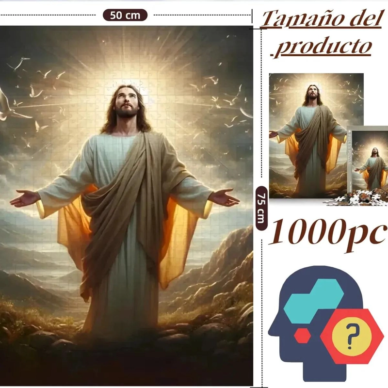 ROMPECABEZAS 1000 PIEZAS ARTE RELIGIOSO VIRGEN Y NIÑO - 2
