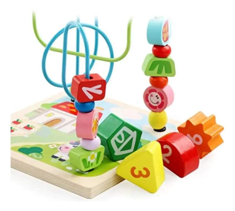 CUBO DIDACTICO DE ACTIVIDADES MONTESSORI 5 EN 1 PARA NIÑOS - 2
