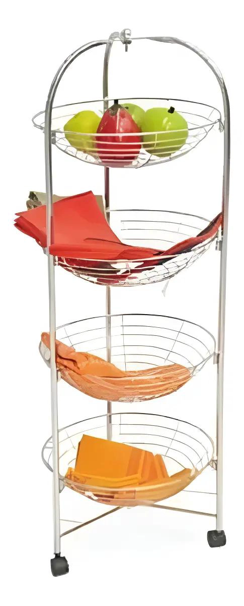 MULTIESTANTE ORGANIZADOR DE FRUTAS Y VERDURAS CON RUEDAS - 1