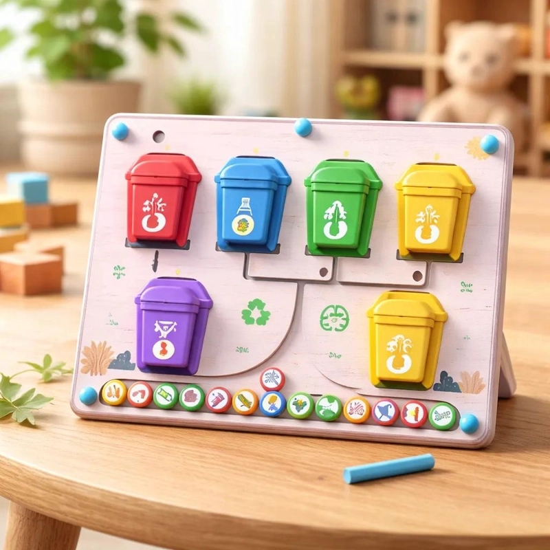 JUGUETE DIDACTICO DE CLASIFICACION DE RESIDUOS PARA NIÑOS - 7