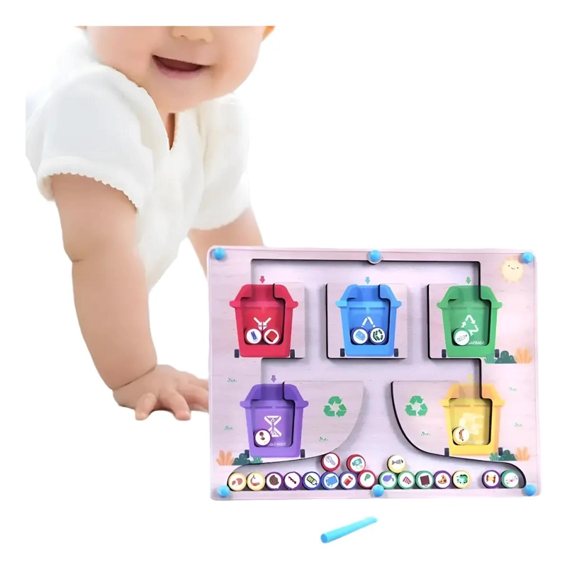 JUGUETE DIDACTICO DE CLASIFICACION DE RESIDUOS PARA NIÑOS - 8