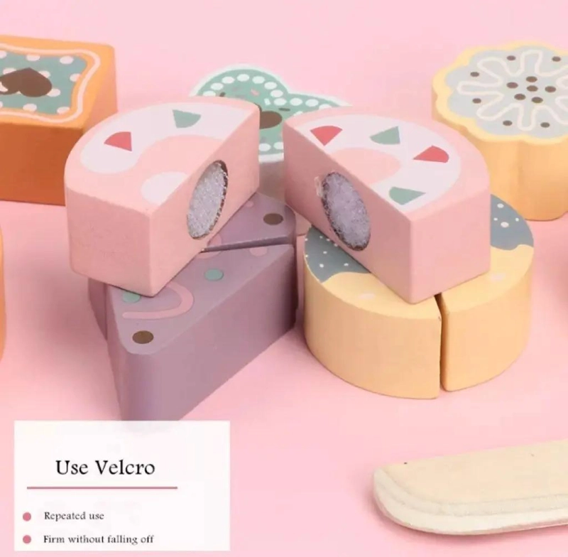 JUEGO DIDACTICO DE MADERA PARA CORTAR FRUTAS Y TE - 3