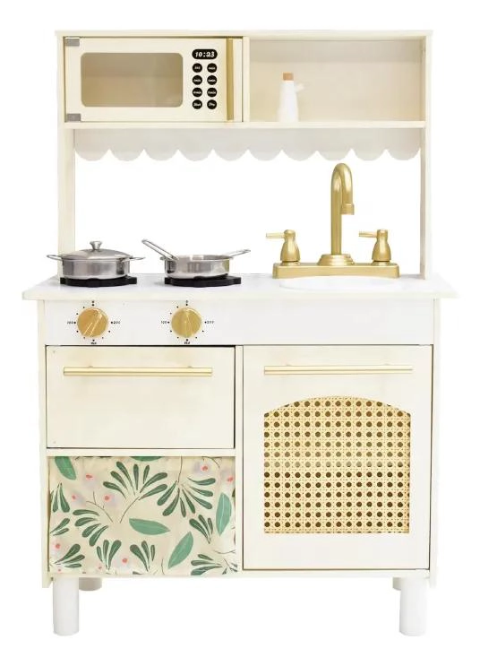 COCINA DE MADERA INFANTIL CON ACCESORIOS COLORIDOS Y DIVERTIDOS - 1