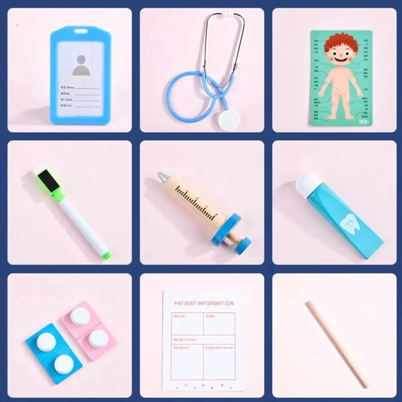 JUGUETE DIDACTICO DE MADERA PARA APRENDER SOBRE SALUD DENTAL - 2