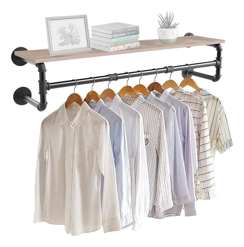 PERCHERO DE PARED INDUSTRIAL VINTAGE PARA COLGAR ROPA - 1