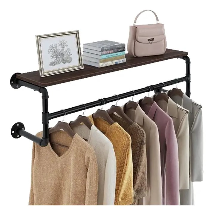 PERCHERO DE PARED INDUSTRIAL VINTAGE PARA COLGAR ROPA - 10