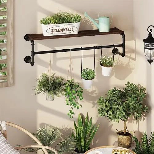 PERCHERO DE PARED INDUSTRIAL VINTAGE PARA COLGAR ROPA - 9