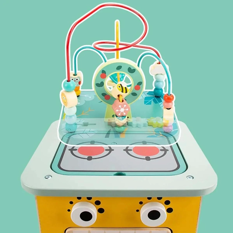 CUBO DIDACTICO MULTIFUNCIONAL DE MADERA PARA APRENDIZAJE - 8