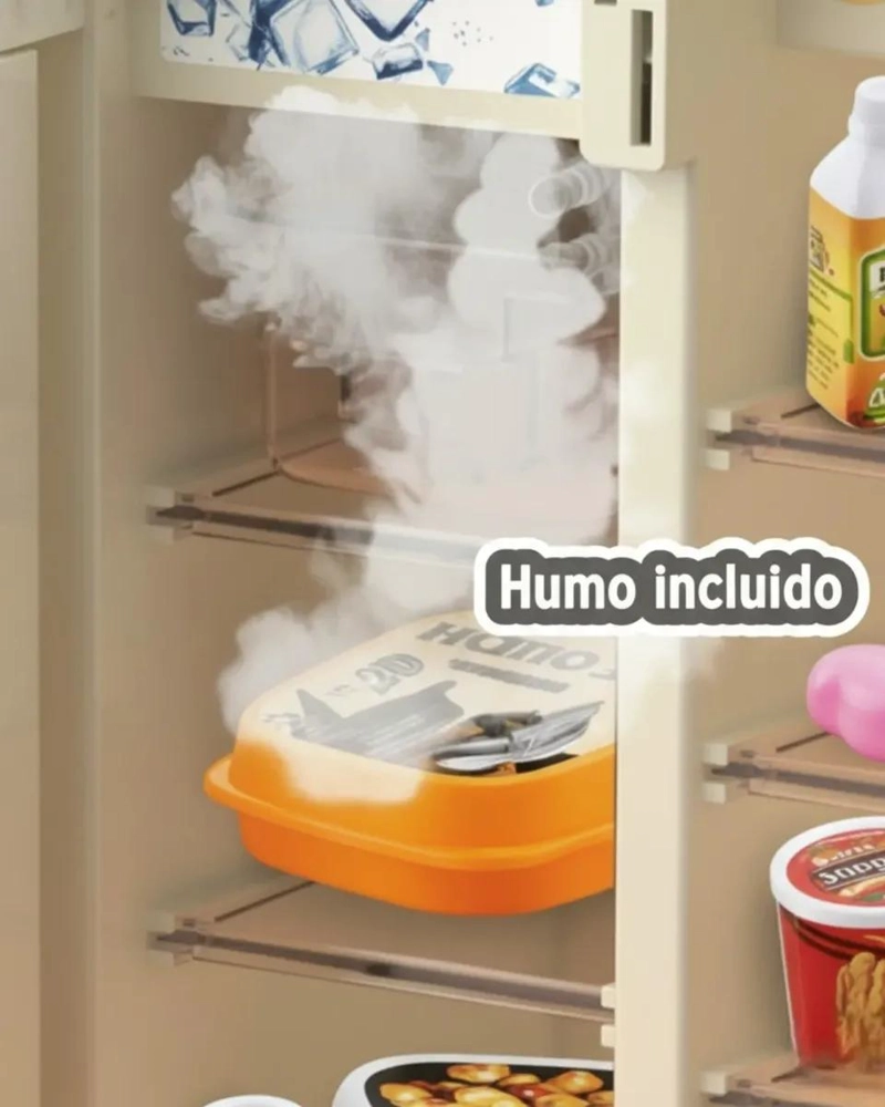 MICROONDAS DE JUGUETE INFANTIL CON ACCESORIOS DE COCINA - 2