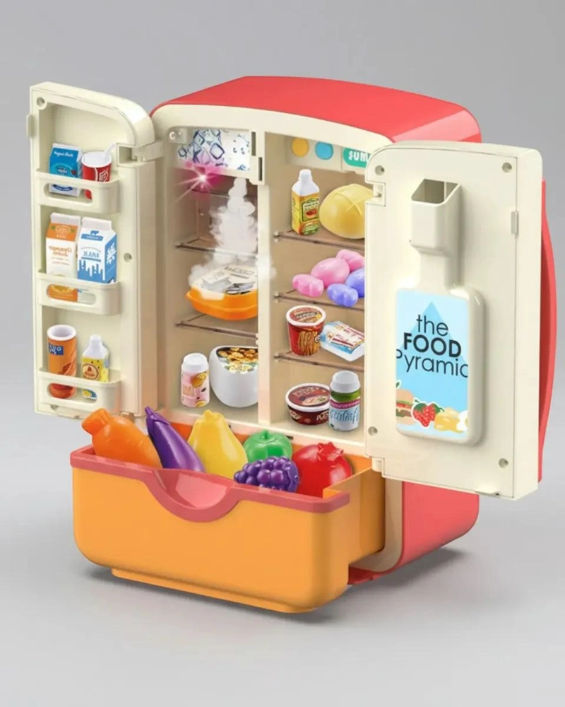 MICROONDAS DE JUGUETE INFANTIL CON ACCESORIOS DE COCINA - 6