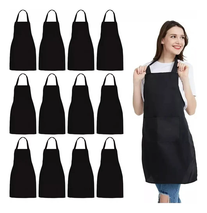 JUEGO DE 12 DELANTALES RESISTENTES PARA COCINA Y JARDIN - 1
