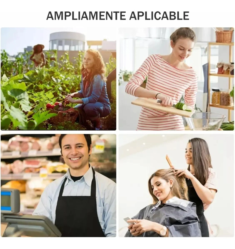 JUEGO DE 12 DELANTALES RESISTENTES PARA COCINA Y JARDIN - 8