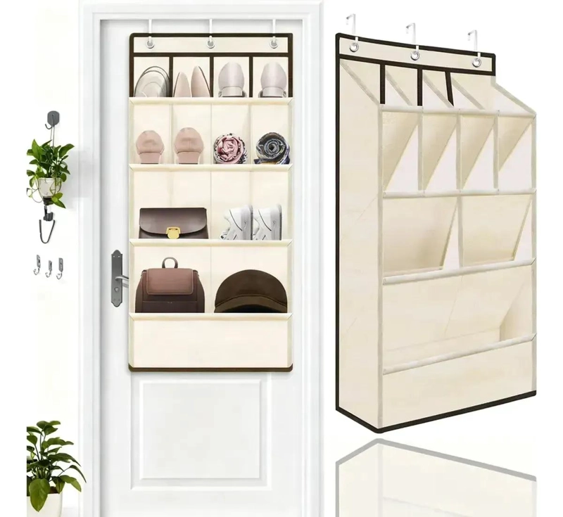 ORGANIZADOR DE ZAPATOS COLGANTE PARA PUERTA CON GRAN CAPACIDAD - 1