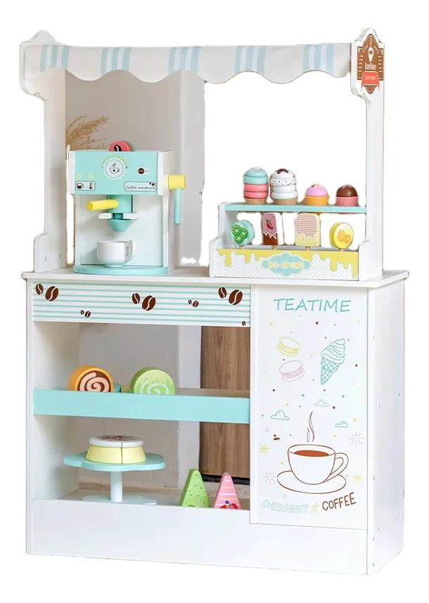 HELADERIA DE MADERA JUEGO DE COCINA PARA NIÑOS - 2