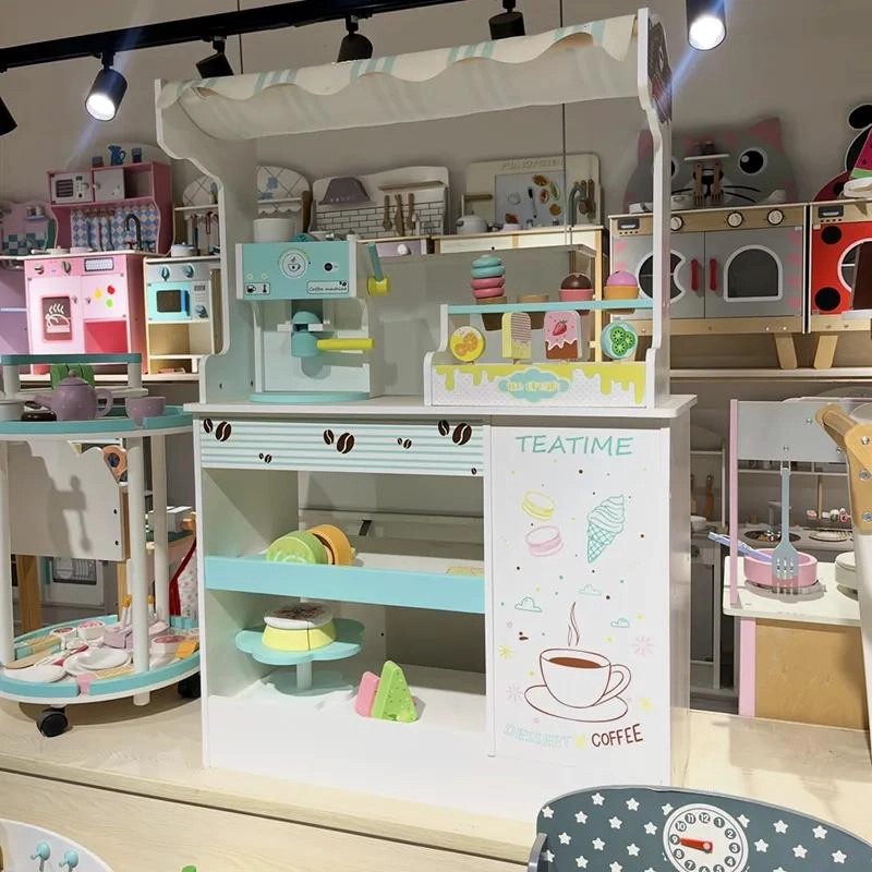HELADERIA DE MADERA JUEGO DE COCINA PARA NIÑOS - 3