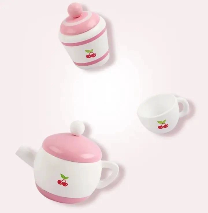 JUEGO DE TAZAS DE TE  DE MADERA PARA NIÑOS - 4