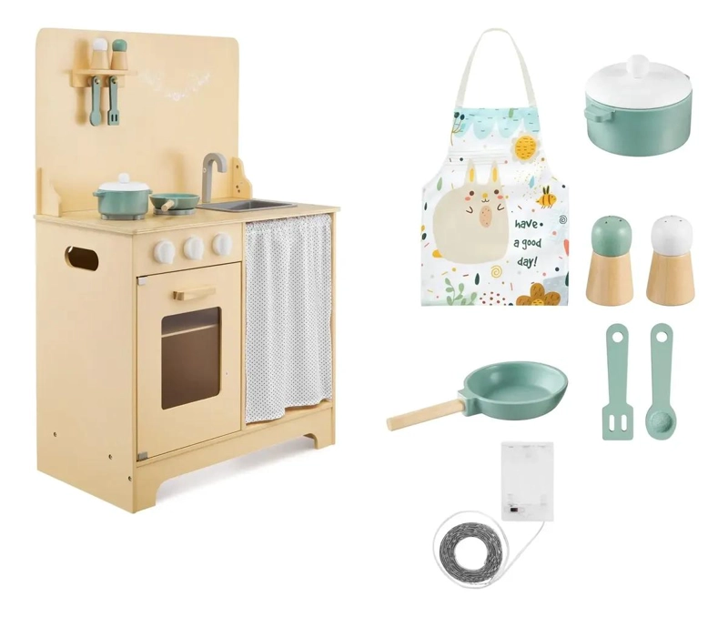 COCINA DE MADERA MONTESSORI PARA NIÑOS CREATIVOS - 6