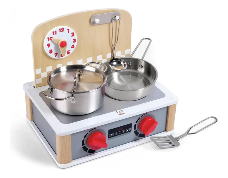 JUEGO DE COCINA Y PARRILLA 2 EN 1 CON ACCESORIOS METALICOS - 1