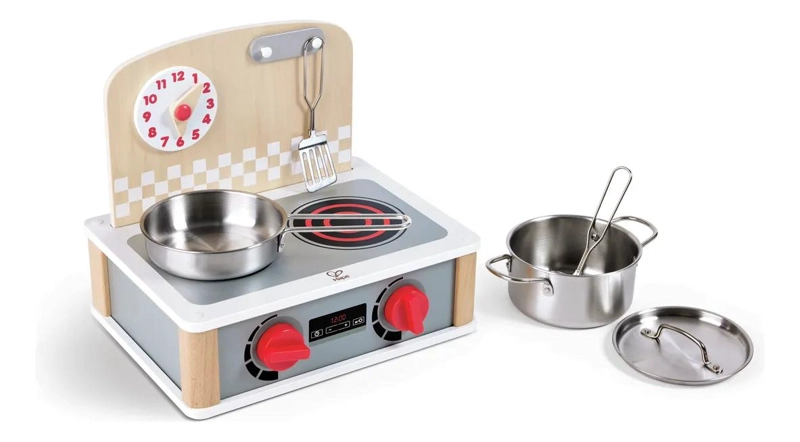 JUEGO DE COCINA Y PARRILLA 2 EN 1 CON ACCESORIOS METALICOS - 2