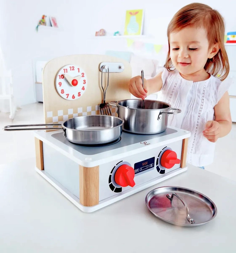 JUEGO DE COCINA Y PARRILLA 2 EN 1 CON ACCESORIOS METALICOS - 3