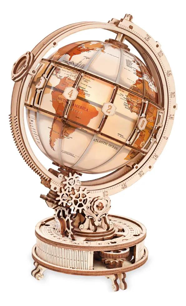 PUZZLE 3D GLOBO LUMINOSO CON LAMPARA ELEGANTE - 1