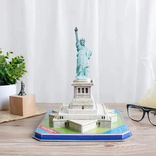PUZZLE 3D ESTATUA DE LA LIBERTAD DE MADERA PARA NIÑOS - 1