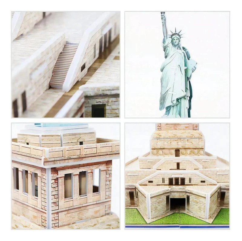PUZZLE 3D ESTATUA DE LA LIBERTAD DE MADERA PARA NIÑOS - 2
