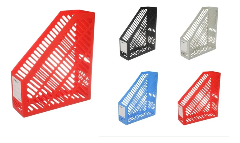 PACK DE 3 ORGANIZADORES DE REVISTAS Y LIBROS PARA ESCRITORIO - 1