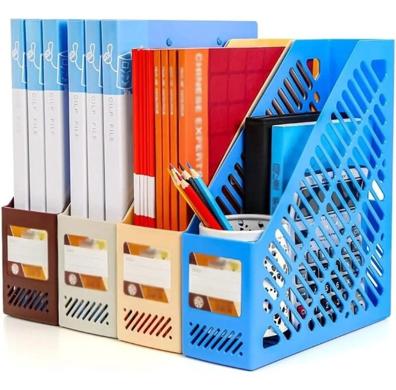 PACK DE 3 ORGANIZADORES DE REVISTAS Y LIBROS PARA ESCRITORIO - 3