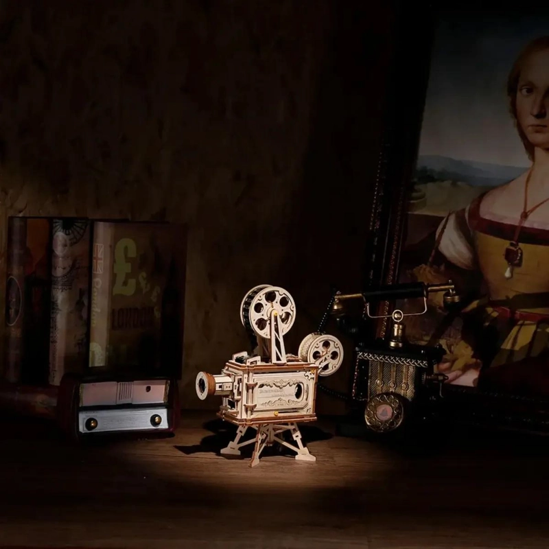 PUZZLE 3D PROYECTOR DE CINE VINTAGE EN MADERA - 5