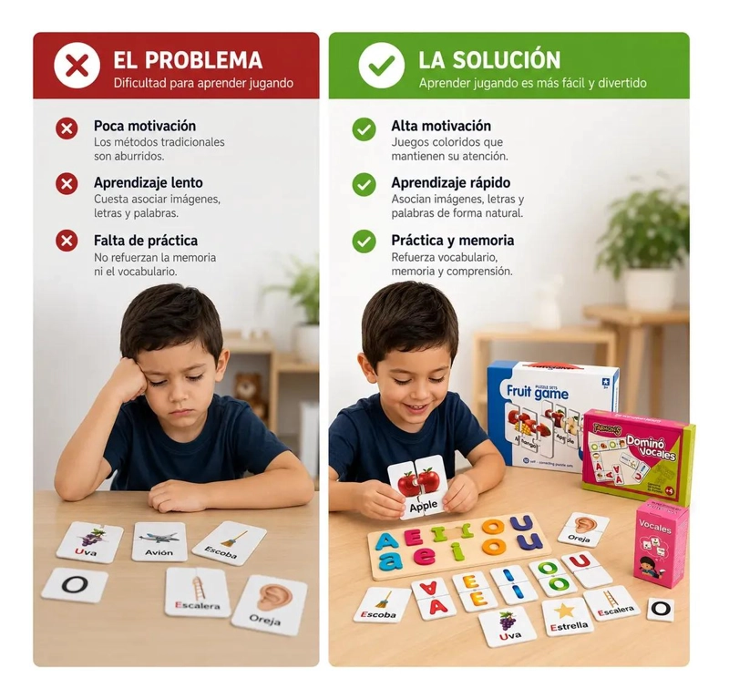 PACK EDUCATIVO DE JUEGOS DIDACTICOS PARA NIÑOS - 1