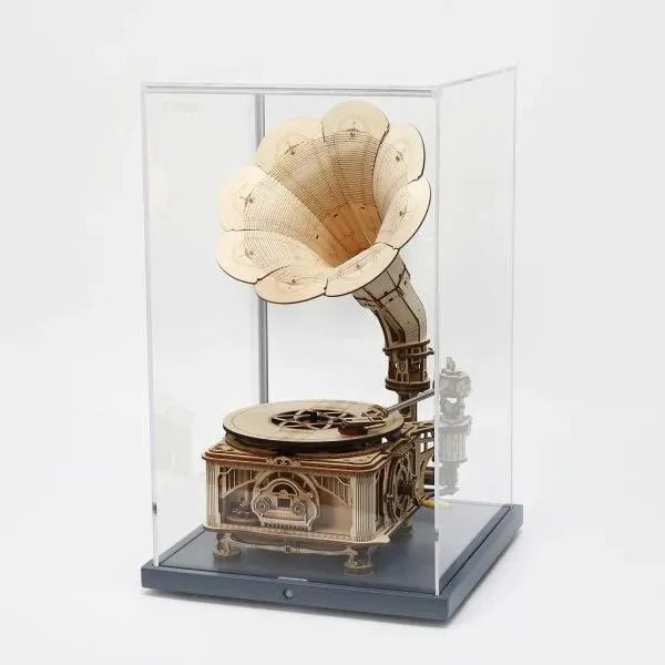 PUZZLE 3D GRAMOFONO CLASICO MECANICO FUNCIONAL - 3