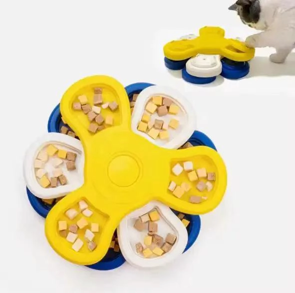 JUGUETE INTERACTIVO PARA MASCOTAS CON ROMPECABEZAS Y COMEDERO - 5