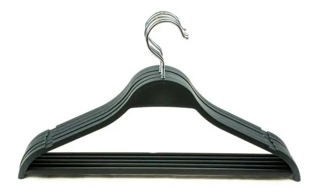 SET DE 5 COLGADORES PLASTICOS PARA ROPA ADULTO - 1