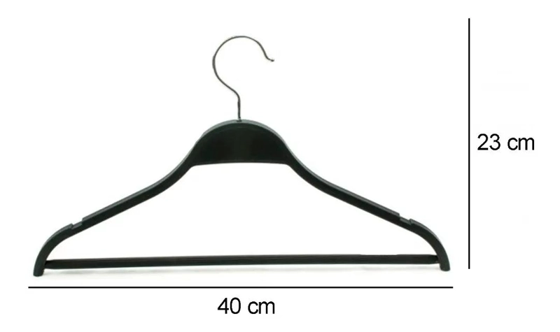 SET DE 5 COLGADORES PLASTICOS PARA ROPA ADULTO - 2