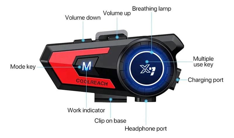 INTERCOMUNICADOR BLUETOOTH PARA MOTOCICLETAS CON ALTA CALIDAD DE SONIDO - 3