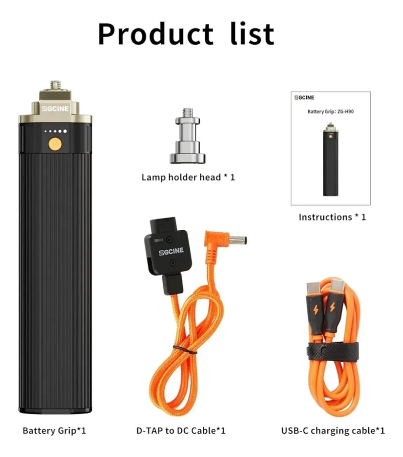 EMPUÑADURA DE BATERIA CON SALIDA D-TAP Y USB-C - 3