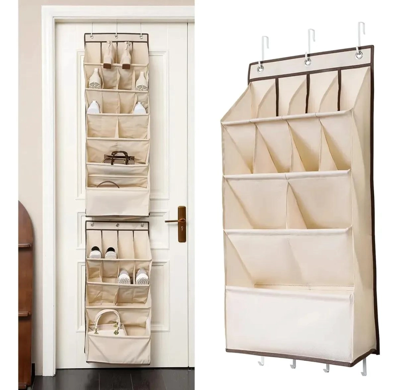 ORGANIZADOR COLGANTE PARA ZAPATOS Y ACCESORIOS EN TELA - 1