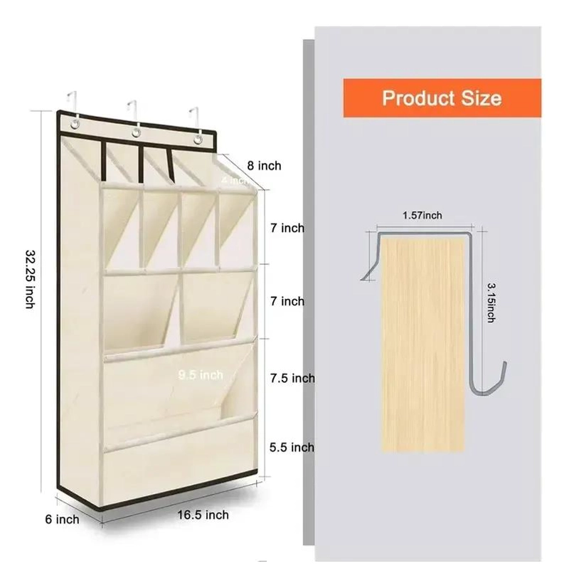 ORGANIZADOR COLGANTE PARA ZAPATOS Y ACCESORIOS EN TELA - 3