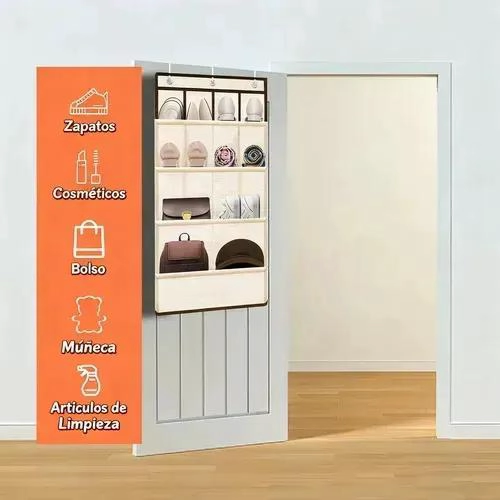 ORGANIZADOR COLGANTE PARA ZAPATOS Y ACCESORIOS EN TELA - 8