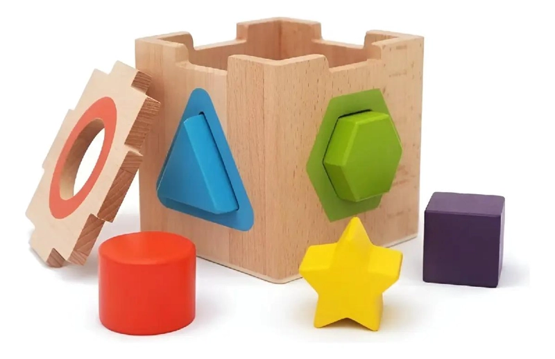 SET DE 3 JUGUETES DIDACTICOS DE MADERA PARA APRENDIZAJE INFANTIL - 4