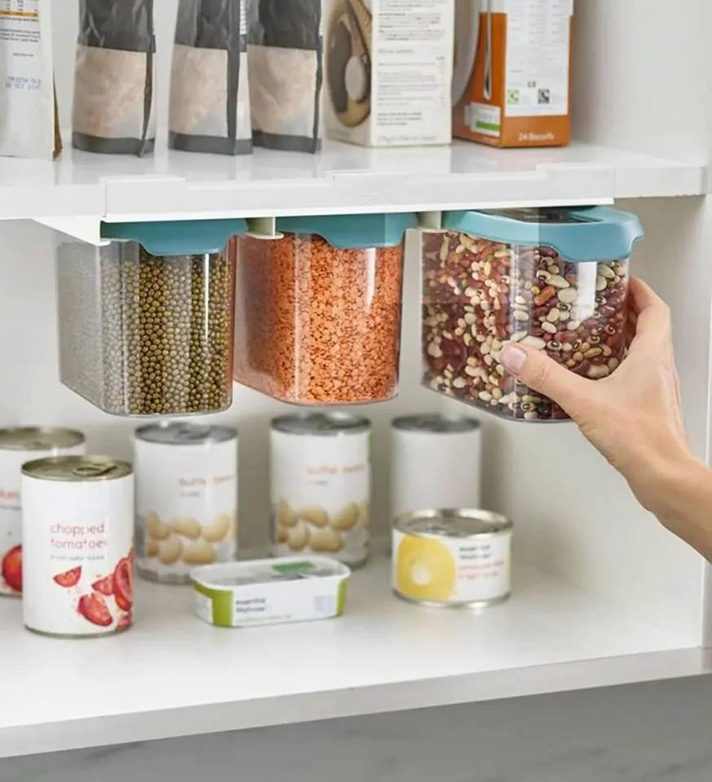 ORGANIZADOR DE ALIMENTOS PARA REFRIGERADOR CON 3 CONTENEDORES - 2