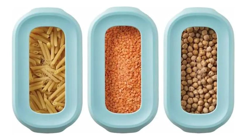 ORGANIZADOR DE ALIMENTOS PARA REFRIGERADOR CON 3 CONTENEDORES - 6