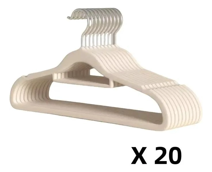 SET DE 20 PERCHAS ANTIDESLIZANTES PARA ROPA DE TERCIOPELO - 3