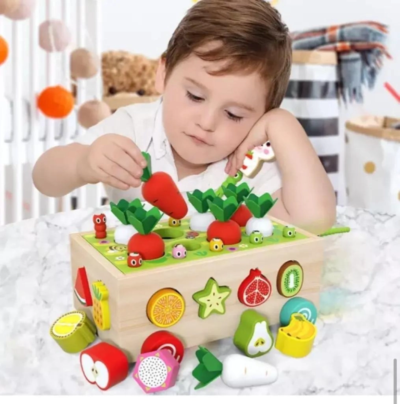 JUGUETE DIDACTICO DE MADERA PARA NIÑOS Y BEBE S - 3