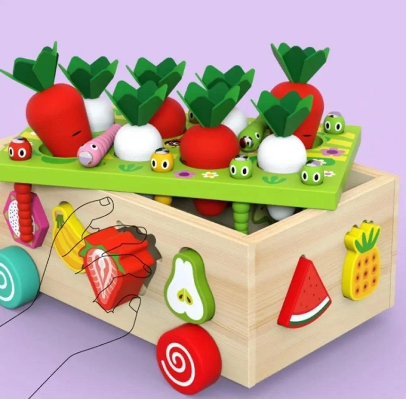 JUGUETE DIDACTICO DE MADERA PARA NIÑOS Y BEBE S - 4