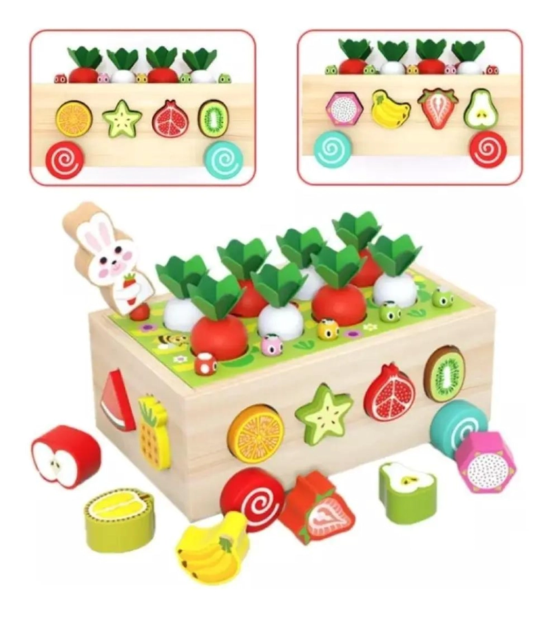 JUGUETE DIDACTICO DE MADERA PARA NIÑOS Y BEBE S - 5