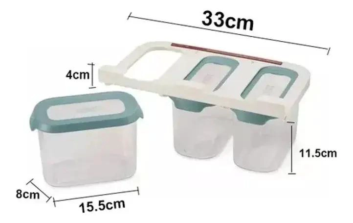 CONTENEDORES ORGANIZADORES PARA REFRIGERADOR Y DESPENSA - 8